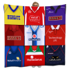 Walsall Classic Kits Montage Retro Shirt Fleece Blanket / Throw