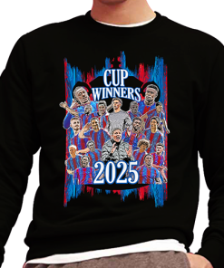 Crystal Palace Black Jumper Top Cup Winners 2025