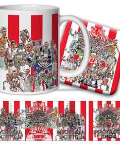 Sunderland Play Off Winners 2024/25 Mug and Coaster Set Design 2