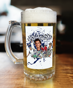 Brennan Johnson Goalscorer Spurs Europa Champions 2025 Beer Glass Football Gifts