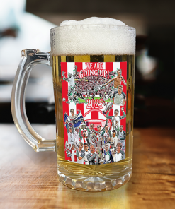 Sunderland Play Off Winners 2024/25 Beer Glass Design 2