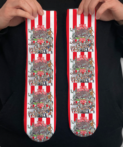 Sunderland Play Off Winners 2024/25 Socks Design 2