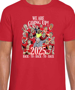 Wrexham Promoted 2024-25 Red T-Shirt Tee