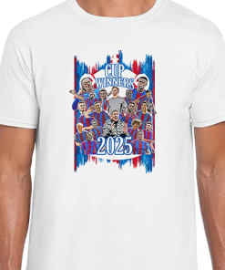 Crystal Palace Cup Winners 2025 White T-Shirt Tee