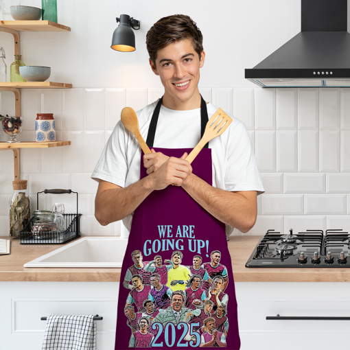 Burnley We Are Going Up 2025 Promotion Apron