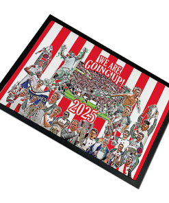 Sunderland Play Off Winners 2024/25 Door Floor Mat Design 2