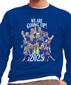 Oldham Athletic Promoted 2024-25 Blue Jumper Top