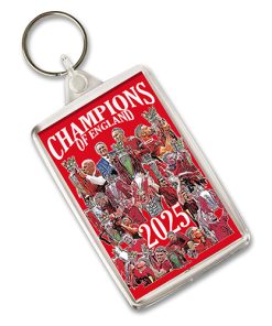 Liverpool Champions Of England 2024-25 Keyring Design 2