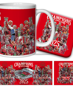 Liverpool Champions 2024-25 Mug & Coaster Set Design 2