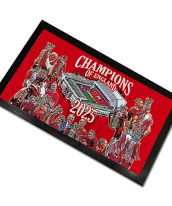 Liverpool Champions of England 2025 Bar Runner Mat Design 2