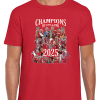 Liverpool Champions Of England 2024-25 Red T-Shirt Design 2