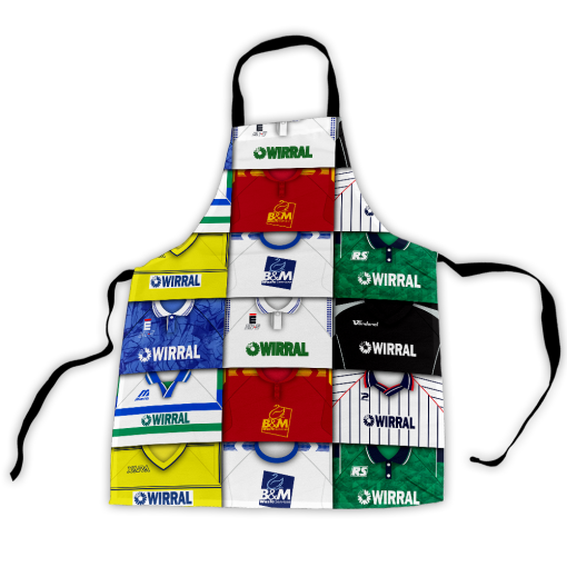 Tranmere Rovers Retro Shirts Montage Apron Classic Kits - Image 3
