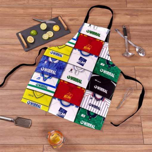 Tranmere Rovers Retro Shirts Montage Apron Classic Kits - Image 2