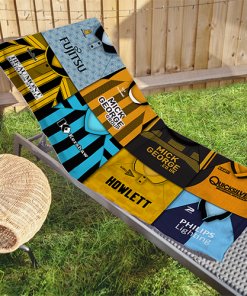 Cambridge United Classic Kits Montage Retro Shirt Beach Towel