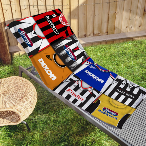 Grimsby Town Classic Kits Montage Retro Shirt Beach Towel