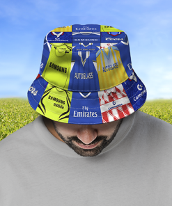 Chelsea Retro Shirt Montage Bucket Hat Classic Kits
