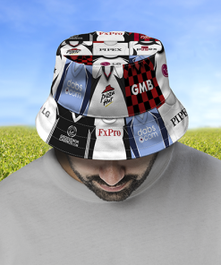 Fulham Retro Shirt Montage Bucket Hat Classic Kits