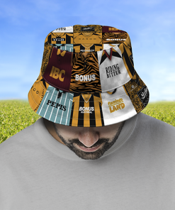 Hull City Retro Shirt Montage Bucket Hat Classic Kits