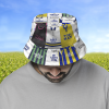 Leeds Utd Retro Shirt Montage Bucket Hat Classic Kits