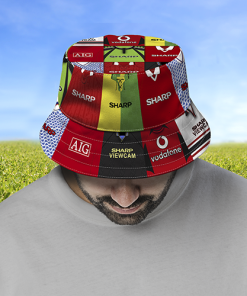 Man Utd Retro Shirt Montage Bucket Hat Classic Kits