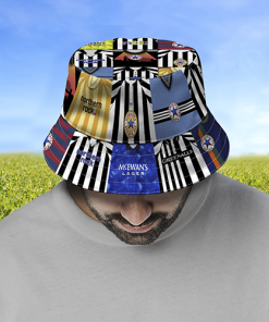 Newcastle Retro Shirt Montage Bucket Hat Classic Kits