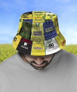 Norwich Retro Shirt Montage Bucket Hat Classic Kits