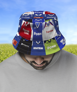 Peterborough Retro Shirt Montage Bucket Hat Classic Kits