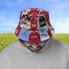 Rotherham Retro Shirt Montage Bucket Hat Classic Kits