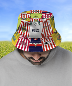 Sunderland Retro Shirt Montage Bucket Hat Classic Kits