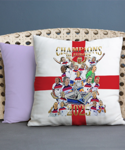 England Women Euros Winners 2025 Jumbo Football Cushion