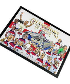 England Women Champions Of Europe 2025 Door Floor Mat England Ladies Door Mat