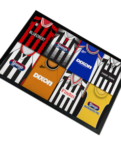 Grimsby Town Retro Kits Montage Door Floor Mat