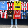 Exeter City Retro Kit Montage Football Flag High Quality Classic Kits