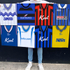 Gillingham Retro Kit Montage Football Flag High Quality Classic Kits