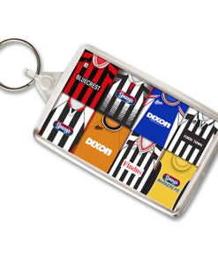 Grimsby Town Retro Shirt Montage Keyring