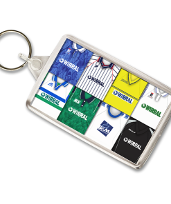 Tranmere Rovers Retro Shirt Montage Keyring