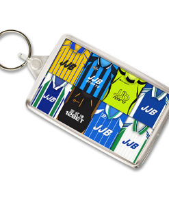 Wigan Athletic Retro Shirt Montage Keyring