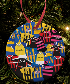 Shrewsbury Town Retro Mash Christmas Tree Decoration Classic Kits