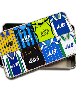 Wigan Athletic Retro Kit Montage Pencil Tin Case