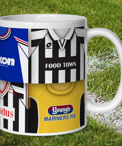 Alternative view of Grimsby Town Retro Shirt Montage Mug