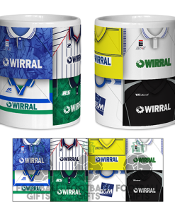 Tranmere Rovers Retro Shirt Montage Mug