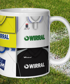 Alternative view of Tranmere Rovers Retro Shirt Montage Mug