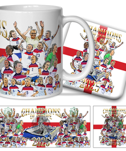 England Ladies Champions Of Europe 2025 Mug & Coaster Set England