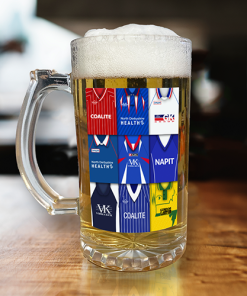 Chesterfield Retro Shirt Montage Beer Glass Classic Kits