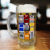 Grimsby Town Retro Shirt Montage Beer Glass Classic Kits