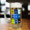Wigan Athletic Retro Shirt Montage Beer Glass Classic Kits