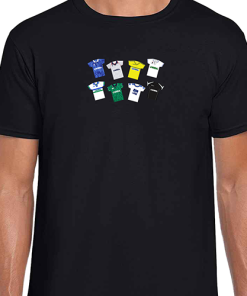 Tranmere Rovers Retro Kits Black T-Shirt Classic Kits