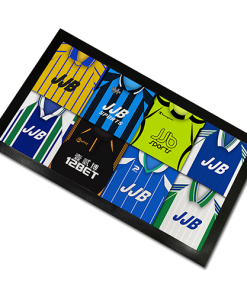 Wigan Athletic Classic Shirts Retro Home & Away Shirts Kit Montage Bar Runner
