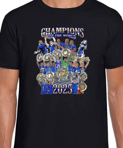 Chelsea Champions Of The World Black T-Shirt World Club Winners 2025