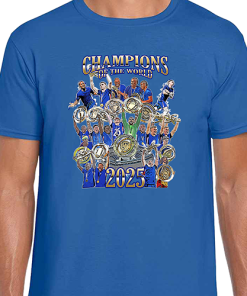 Chelsea Champions Of The World Blue T-Shirt World Club Winners 2025